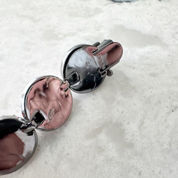 Eddie Borgo Cone Bracelet Sterling Silver Red Crystal Statement Jewelry - Picture 7 of 9